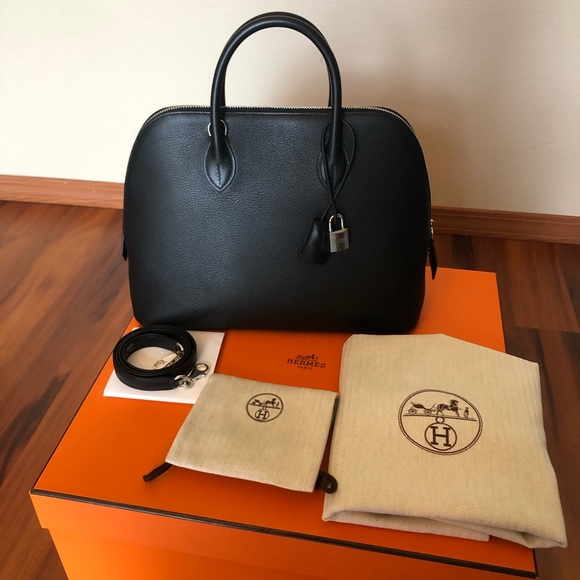 Authenticated Hermes Black Bolide 1925 30 - Picture 1 of 5